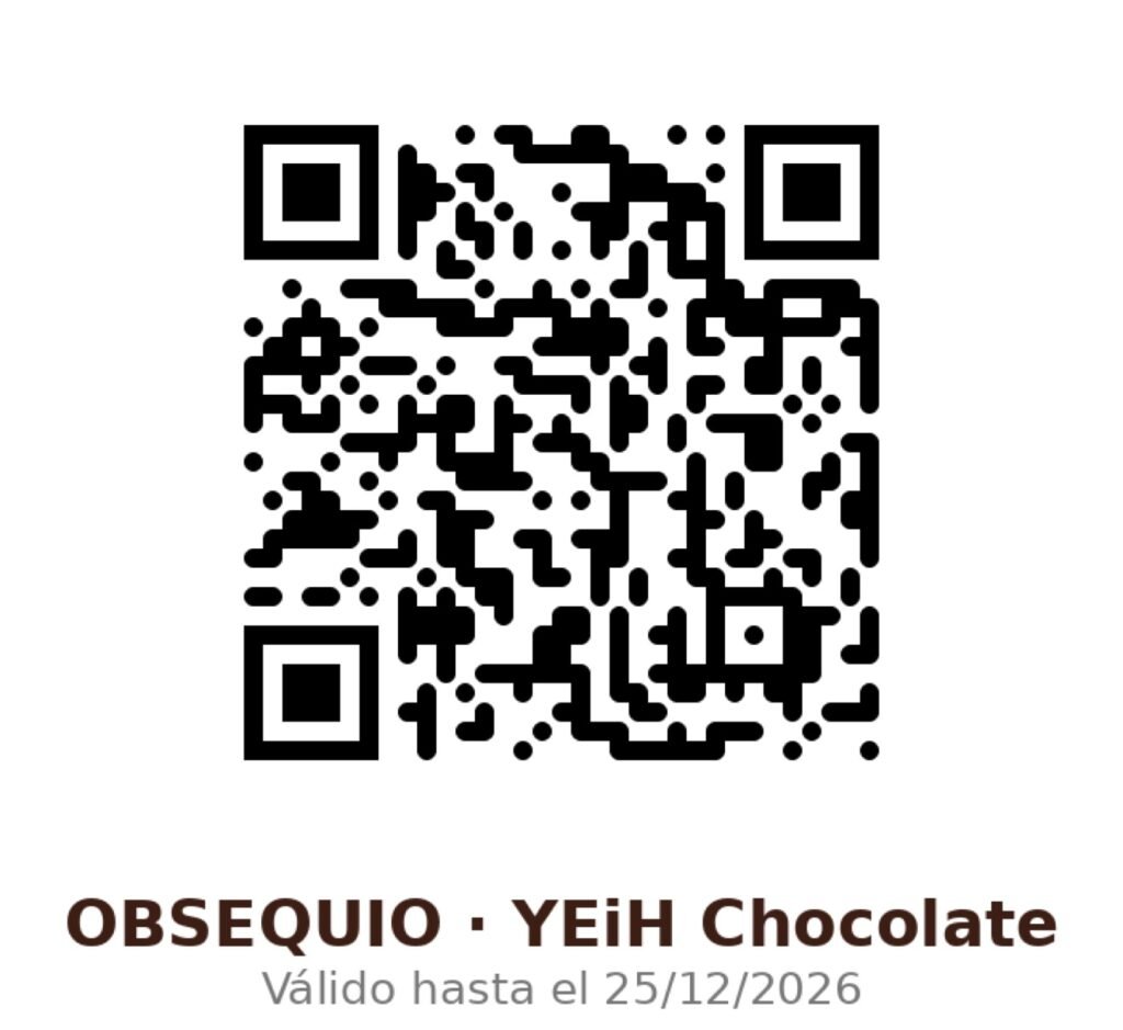 Código QR obsequio YEiH Chocolate