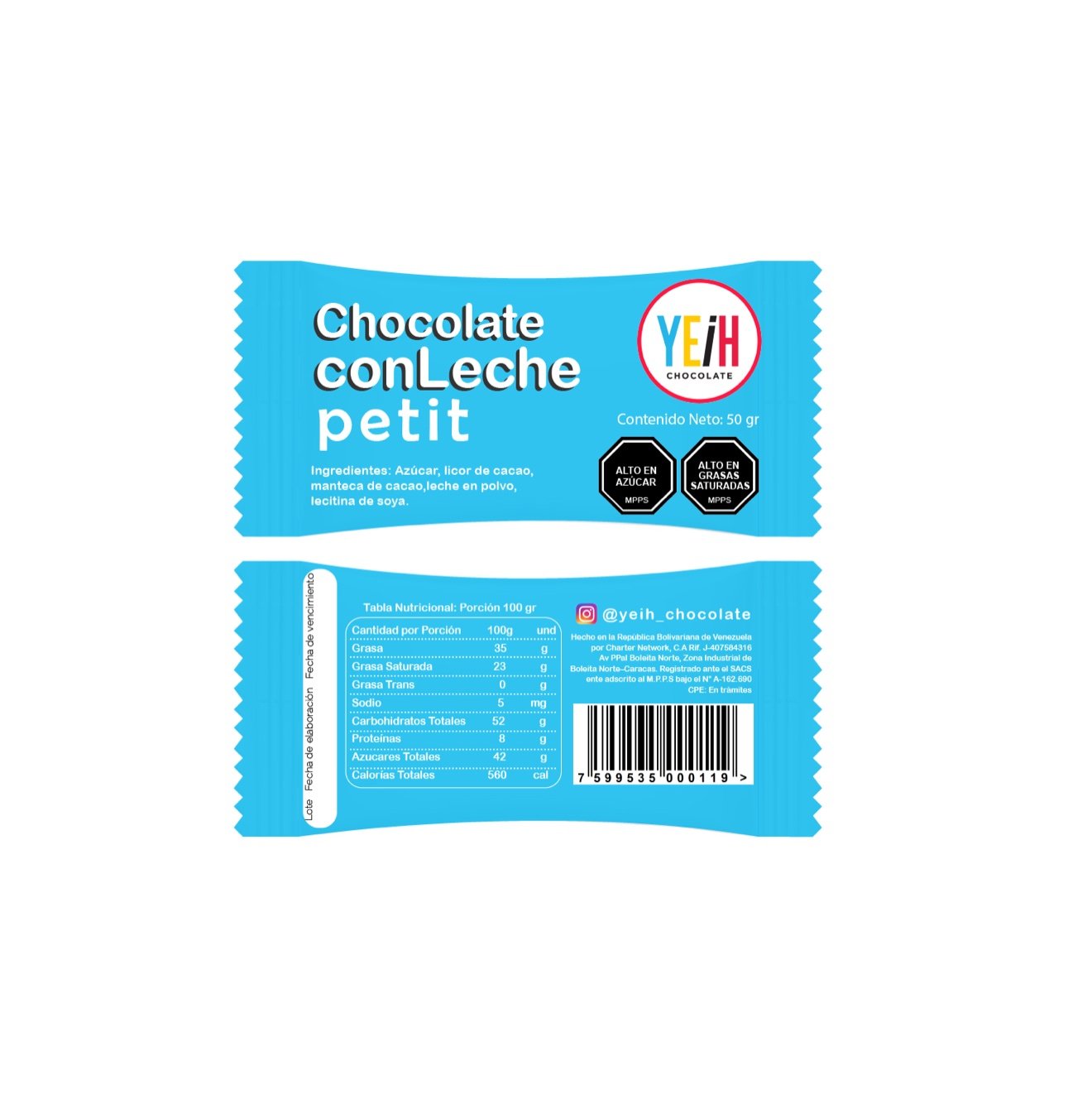 Chocolate con Leche petit 50 gr